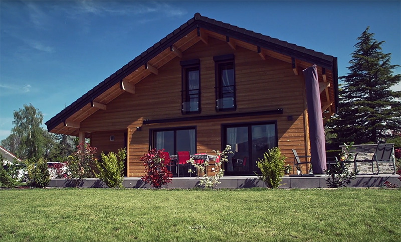 Construction d'un chalet bois massif Haute Savoie