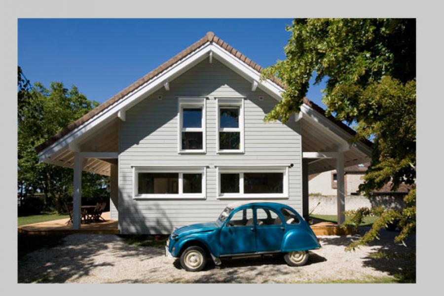 Maison bois à Villebeon (77)